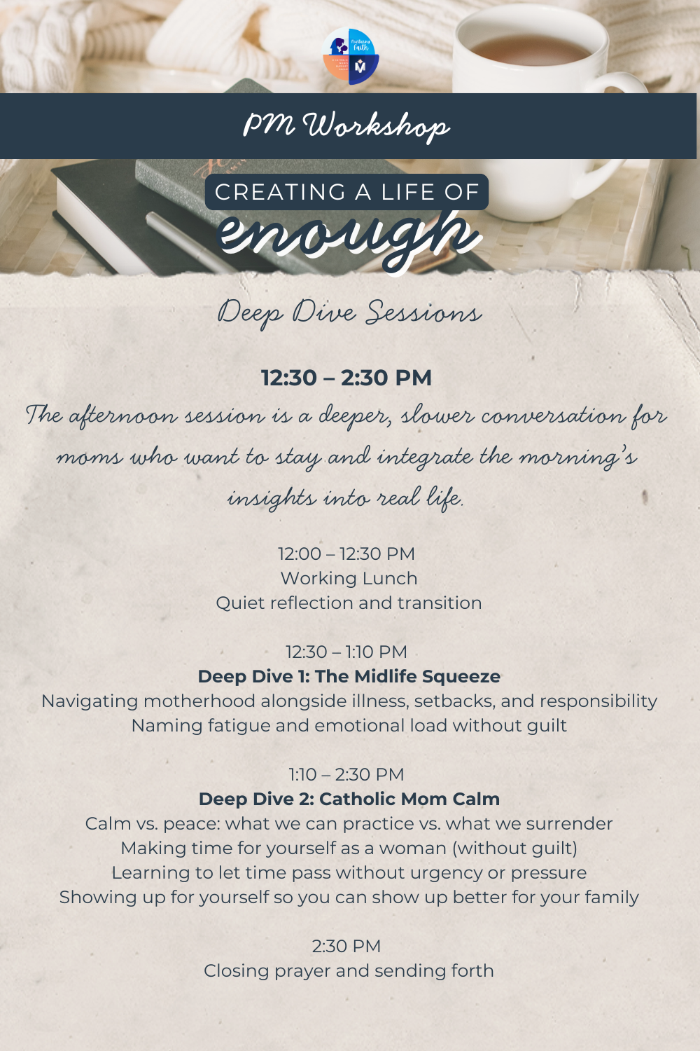 Creating a Life of Enough 2026 Workshop