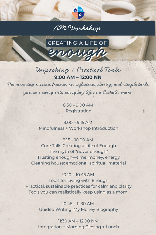 Creating a Life of Enough 2026 Workshop